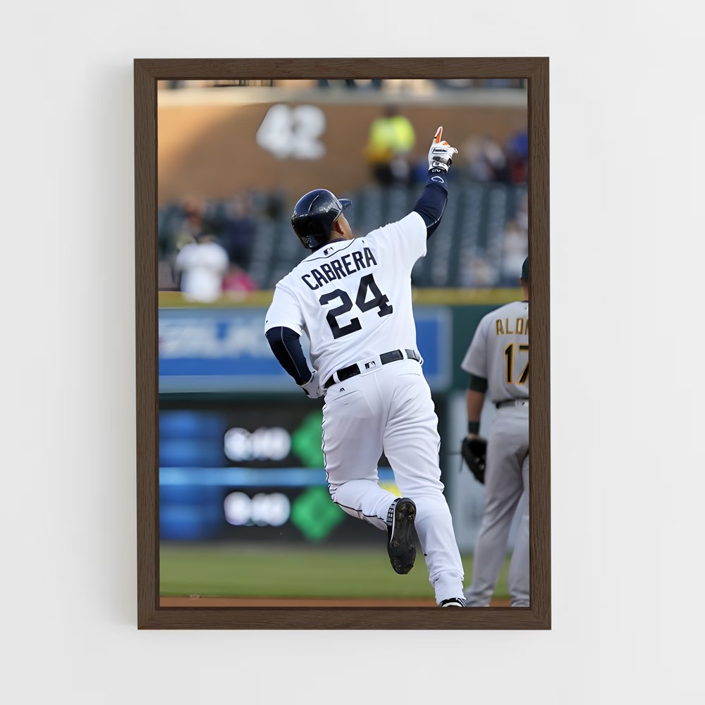 Poster Miguel Cabrera – affiche Baseball (vue 5)